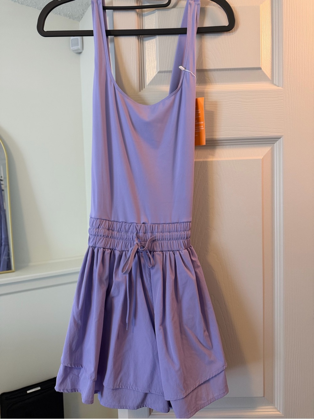 Lilac Sleeveless Romper Dress